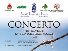 Concerto in ricordo della firma delle leggi razziali